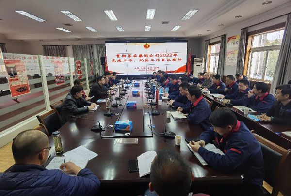 公司召開(kāi)會(huì)議傳達(dá)集團(tuán)公司黨建工作、紀(jì)檢工作會(huì)議精神